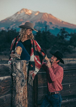 Equine, Cowboy, Unicorn & Little Cowfolk portrait photo shoot mt shasta northern california