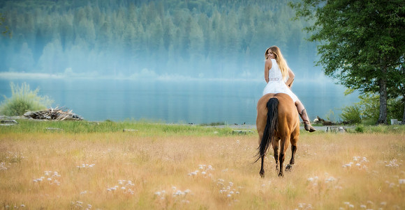 Equine, Cowboy, Unicorn & Little Cowfolk portrait photo shoot mt shasta northern california