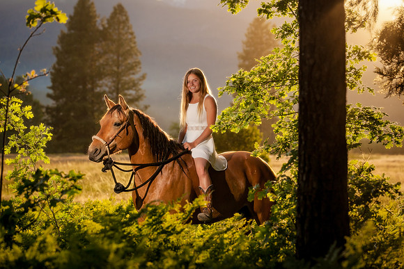 Equine, Cowboy, Unicorn & Little Cowfolk portrait photo shoot mt shasta northern california