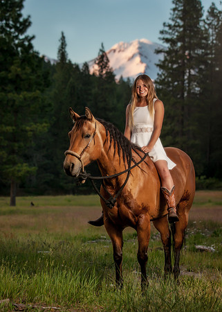 Equine, Cowboy, Unicorn & Little Cowfolk portrait photo shoot mt shasta northern california