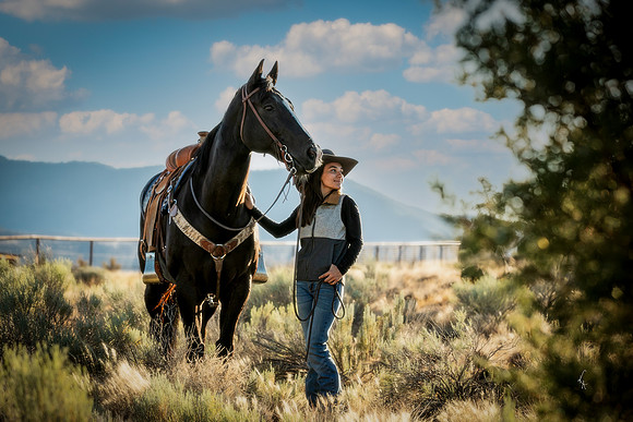 Equine, Cowboy, Unicorn & Little Cowfolk portrait photo shoot mt shasta northern california