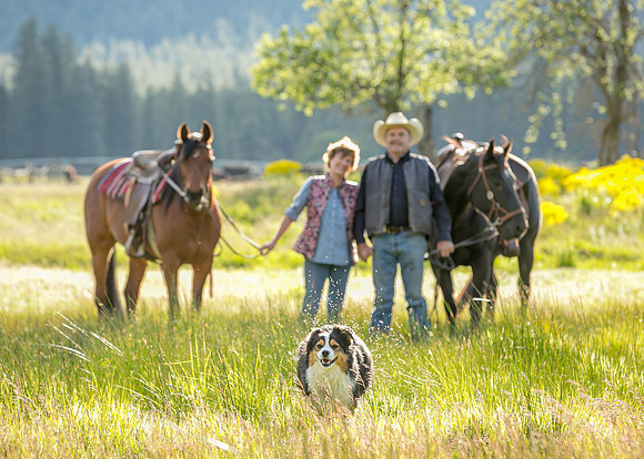 Equine, Cowboy, Unicorn & Little Cowfolk portrait photo shoot mt shasta northern california