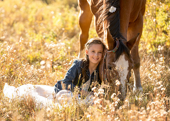 Equine, Cowboy, Unicorn & Little Cowfolk portrait photo shoot mt shasta northern california