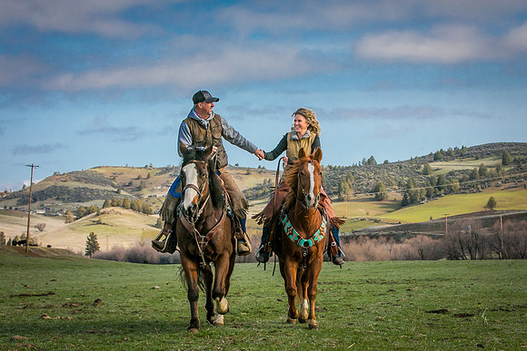Equine, Cowboy, Unicorn & Little Cowfolk portrait photo shoot mt shasta northern california