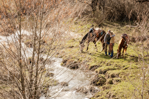 Equine, Cowboy, Unicorn & Little Cowfolk portrait photo shoot mt shasta northern california