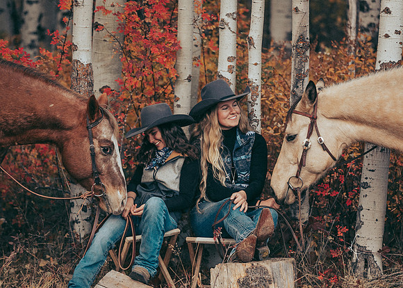 Equine, Cowboy, Unicorn & Little Cowfolk portrait photo shoot mt shasta northern california