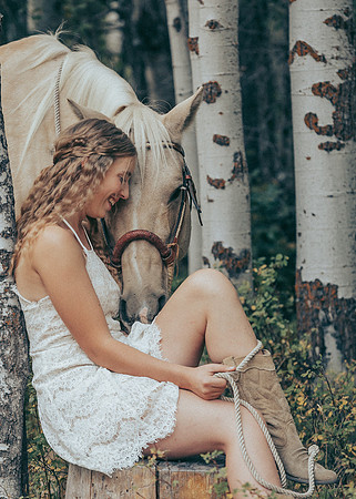 Equine, Cowboy, Unicorn & Little Cowfolk portrait photo shoot mt shasta northern california