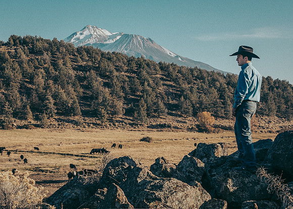 Equine, Cowboy, Unicorn & Little Cowfolk portrait photo shoot mt shasta northern california