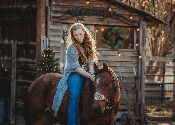 Equine, Cowboy, Unicorn & Little Cowfolk portrait photo shoot mt shasta northern california